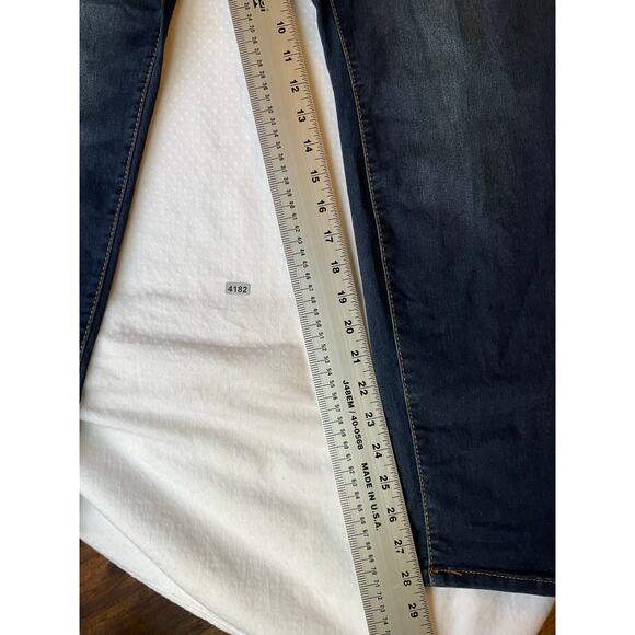 STITCH STAR Women Skinny Jeans size 16 US Blue Mid Rise Stretch Boot Cut - Picture 4 of 11